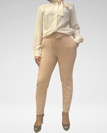 CORTE DEI GONZAGA- PANTALONI ROSA CON CINTURA