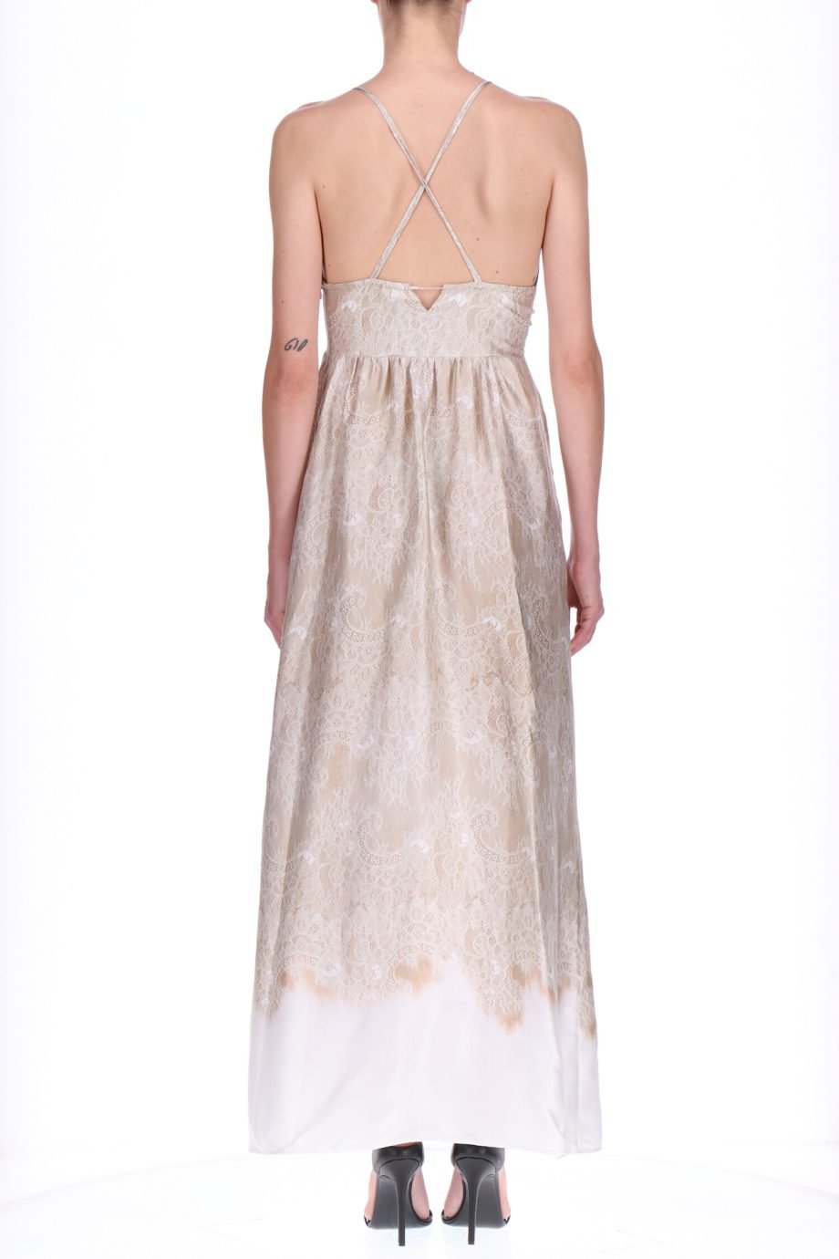 ERMANNO SCERVINO- ABITO LUNGO IN RASO - immagine 2
