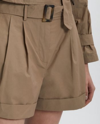 ERMANNO SCERVINO - BERMUDA CON PIEGHE E CINTURA
