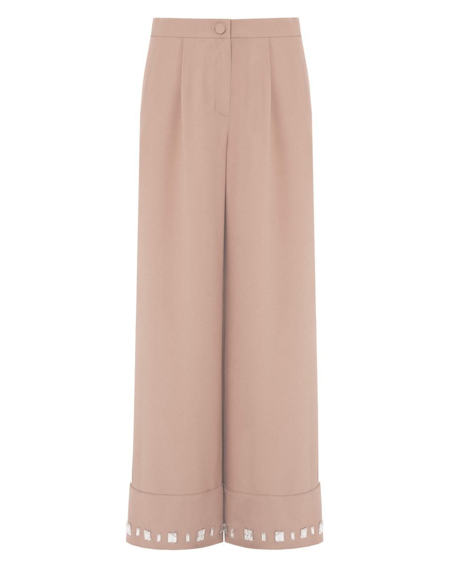 Sfizio - PANTALONE CON CRISTALLI RICAMATI - immagine 4