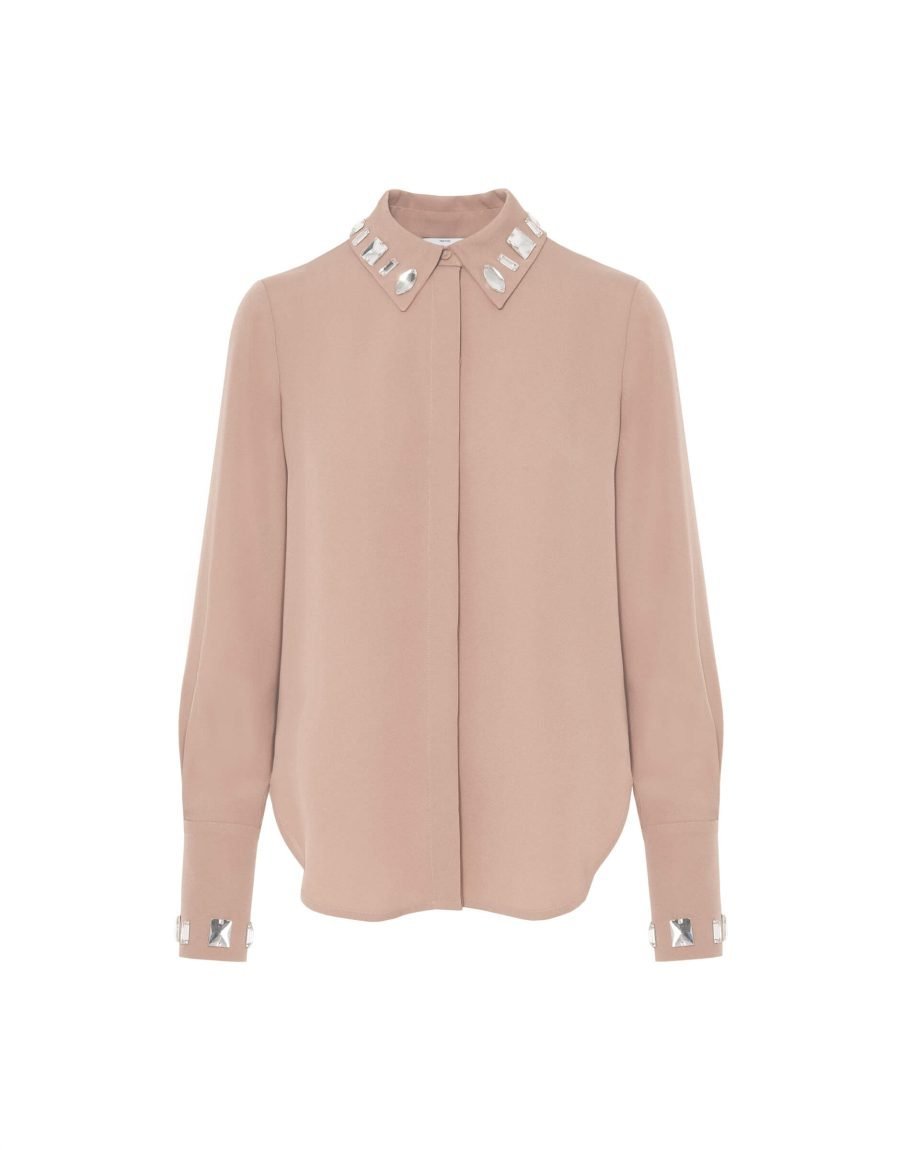 Sfizio - CAMICIA CON CRISTALLI RICAMATI - immagine 5