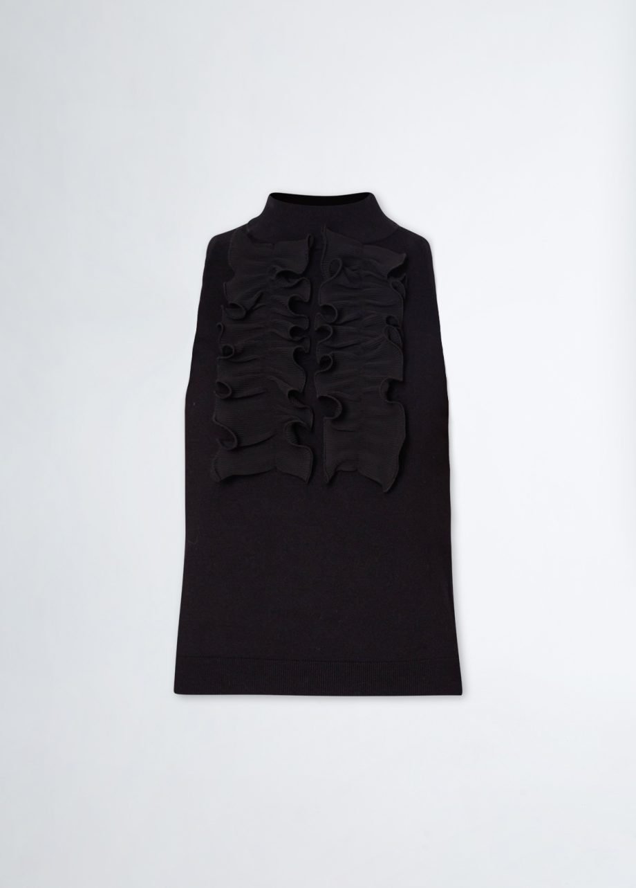 LIU JO - Top in maglia con rouches - immagine 7
