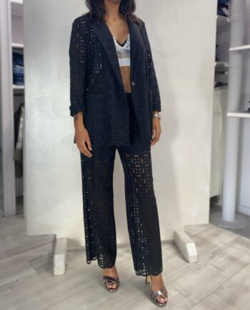 SFIZIO - BLAZER DOPPIO PIETTO IN SANGALLO