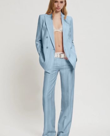 ERMANNO SCERVINO - PANTALONI GESSATI LOGATI DI CADÌ
