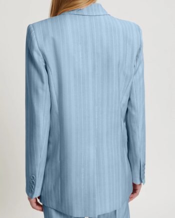 ERMANNO SCERVINO - BLAZER GESSATO CON LOGO IN CADI