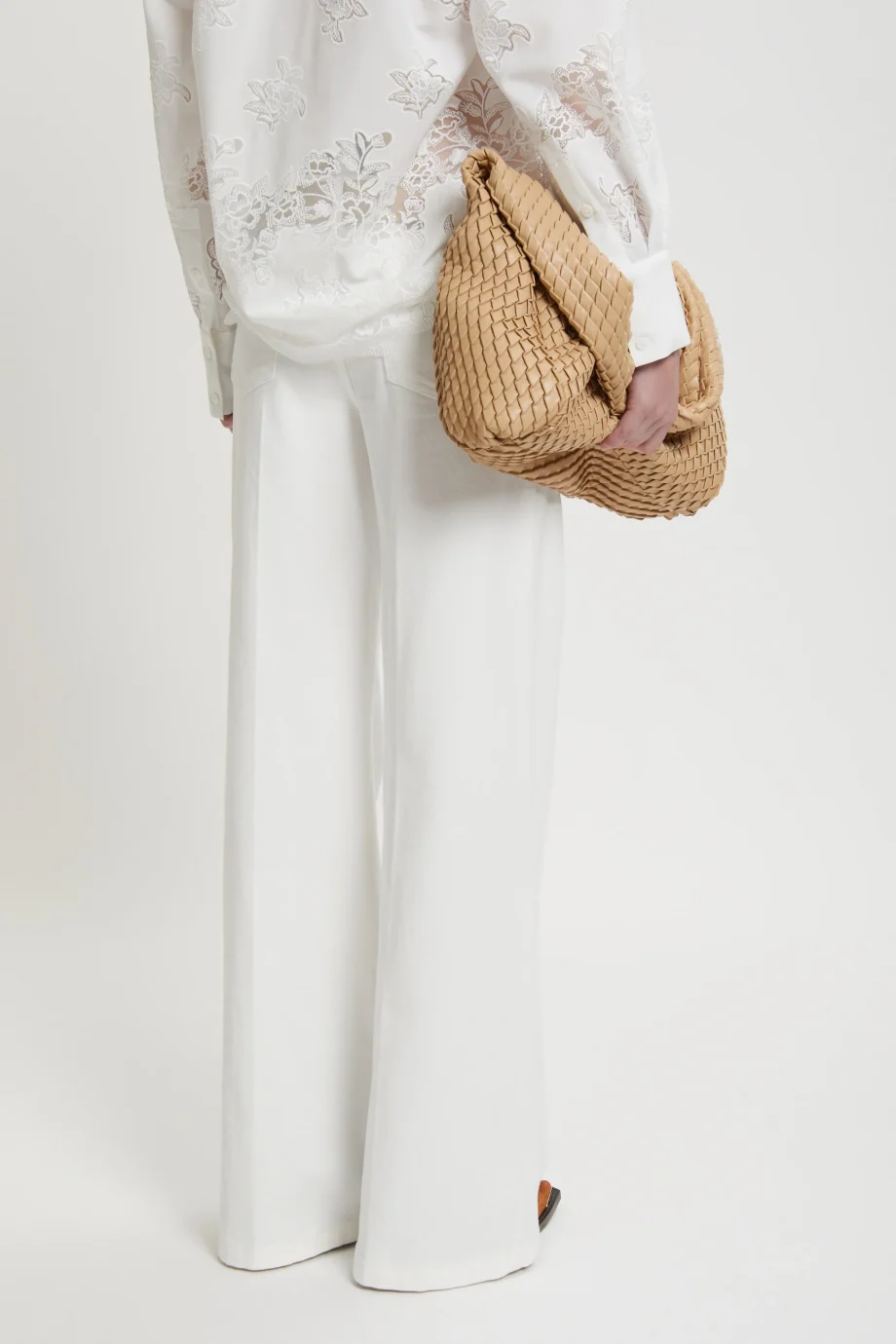 ERMANNO SCERVINO - PANTALONI IN DENIM BIANCO - immagine 4