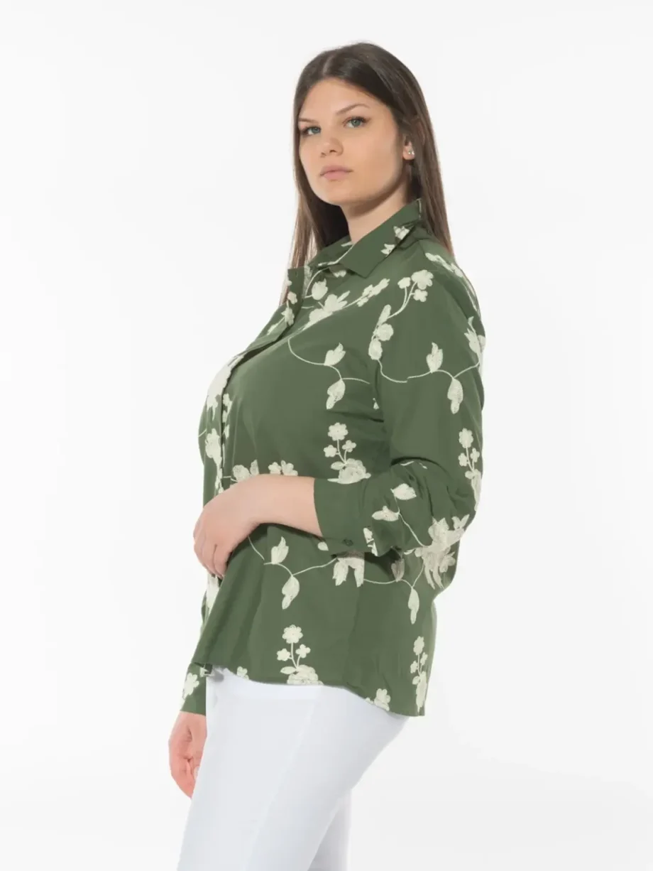 Sophia - CAMICIA RICAMO PURO COTONE