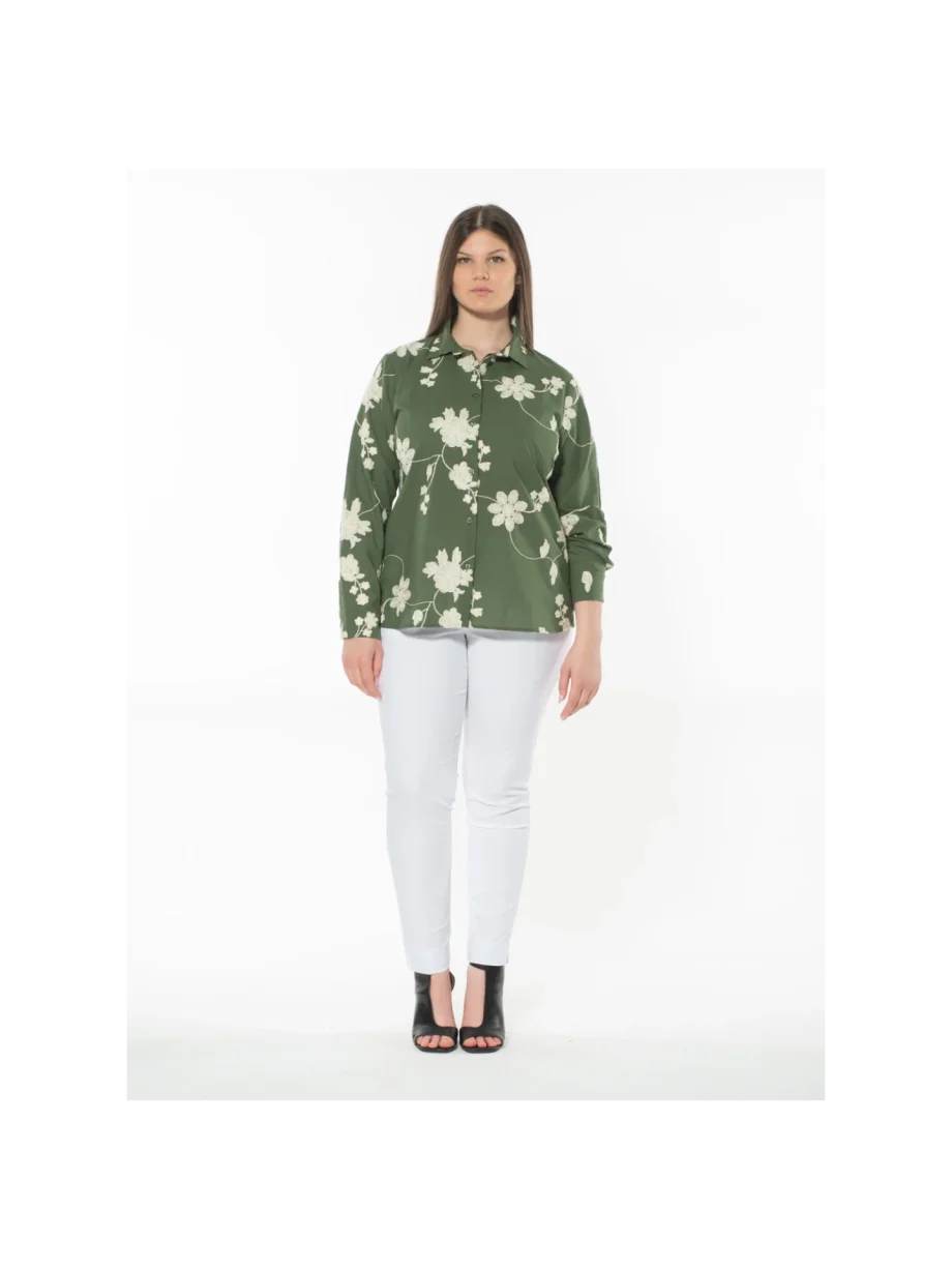 Sophia - CAMICIA RICAMO PURO COTONE - immagine 3