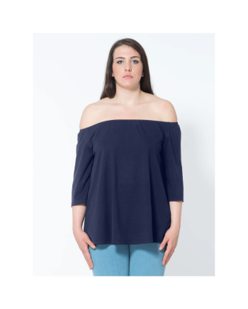Sophia - T-shirt viscosa arriccio