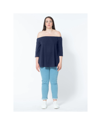 Sophia - T-shirt viscosa arriccio