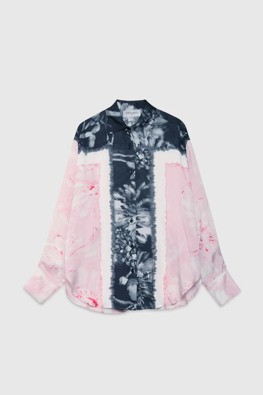 ERMANNO SCERVINO - CAMICIA IN RASO STAMPATO EFFETTO TIE&DYE - immagine 2