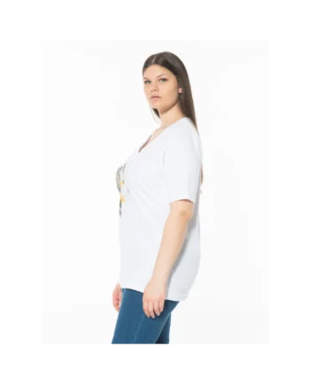 Sophia - T-shirt cotone stampa ghepardo