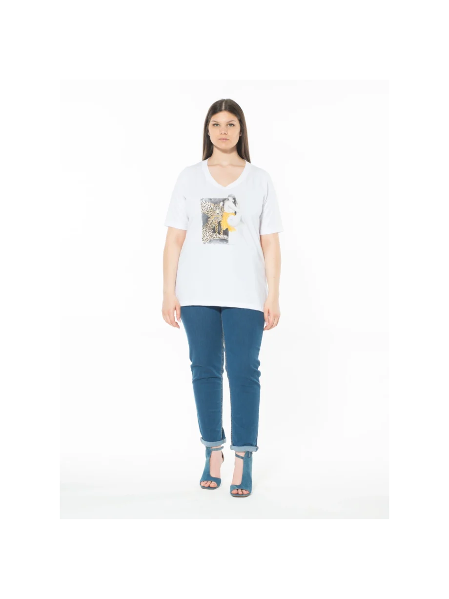Sophia - T-shirt cotone stampa ghepardo - immagine 4