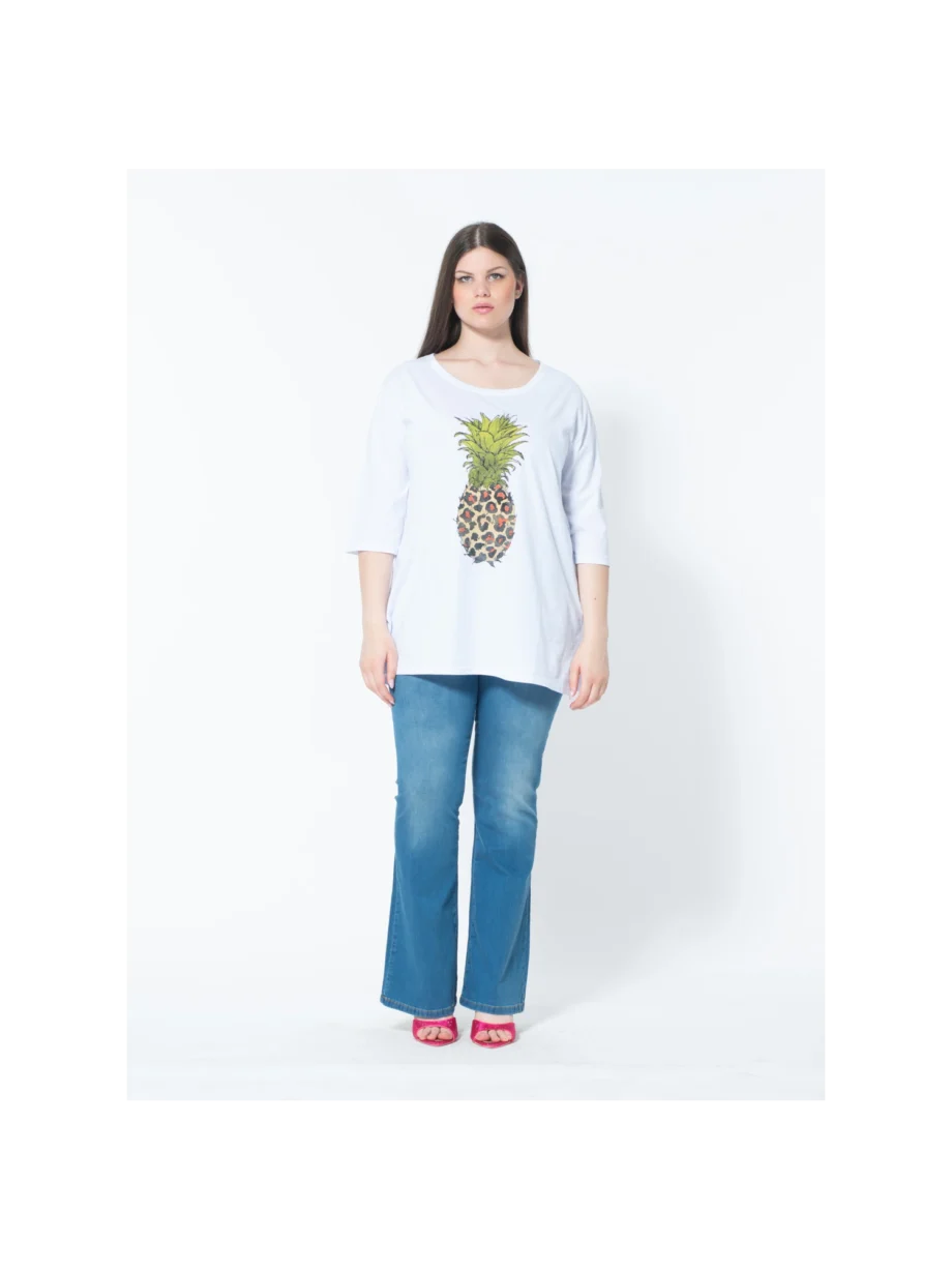 Sophia - T-shirt Over cotone stampa - immagine 4