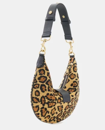 MARCIANO - borsa mezzaluna a spalla animalier