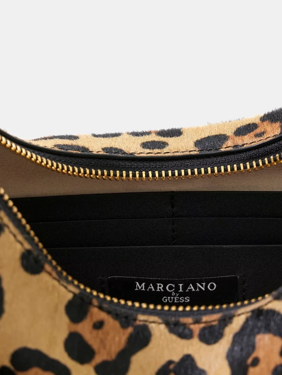 MARCIANO - borsa mezzaluna a spalla animalier - immagine 3