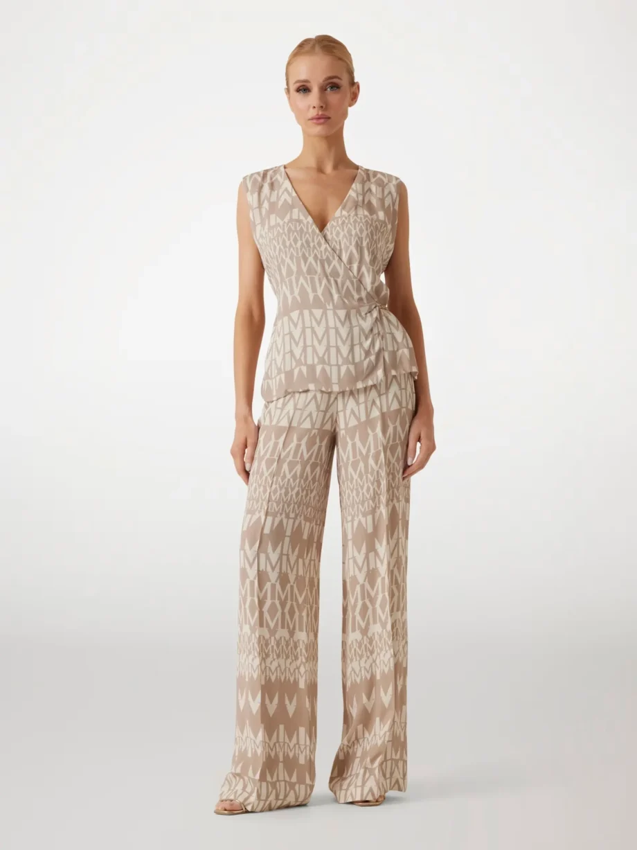 MARCIANO - Pantalone in crepon con logo - immagine 2
