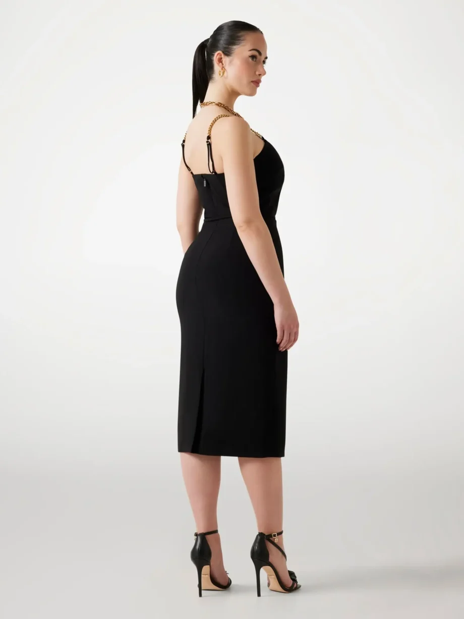 MARCIANO - Vestito spalline gioiello midi - immagine 2