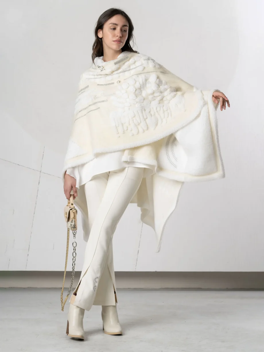 ELISA CAVALETTI - Poncho in misto lana - immagine 4
