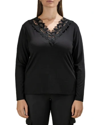 Sophia - MAGLIA con scollatura macrame'