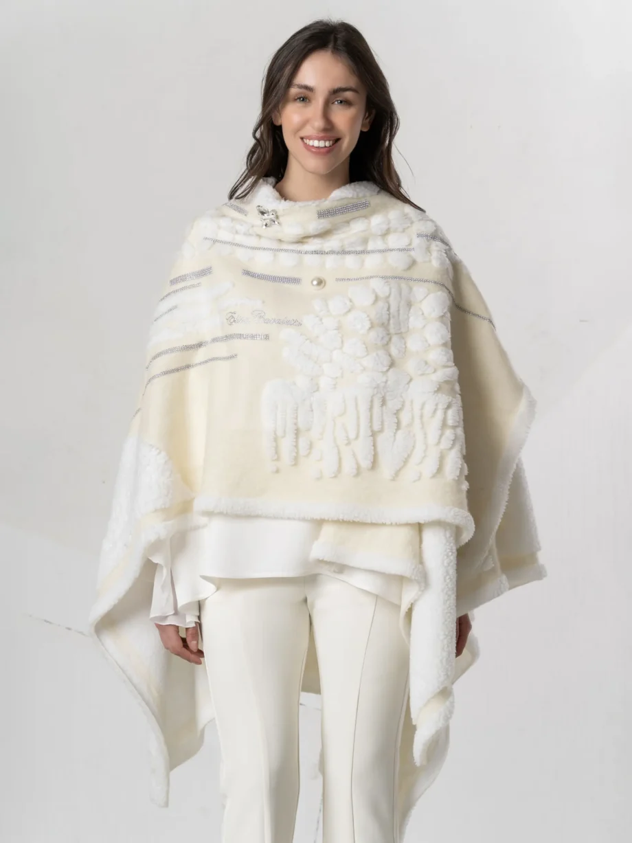 ELISA CAVALETTI - Poncho in misto lana - immagine 3