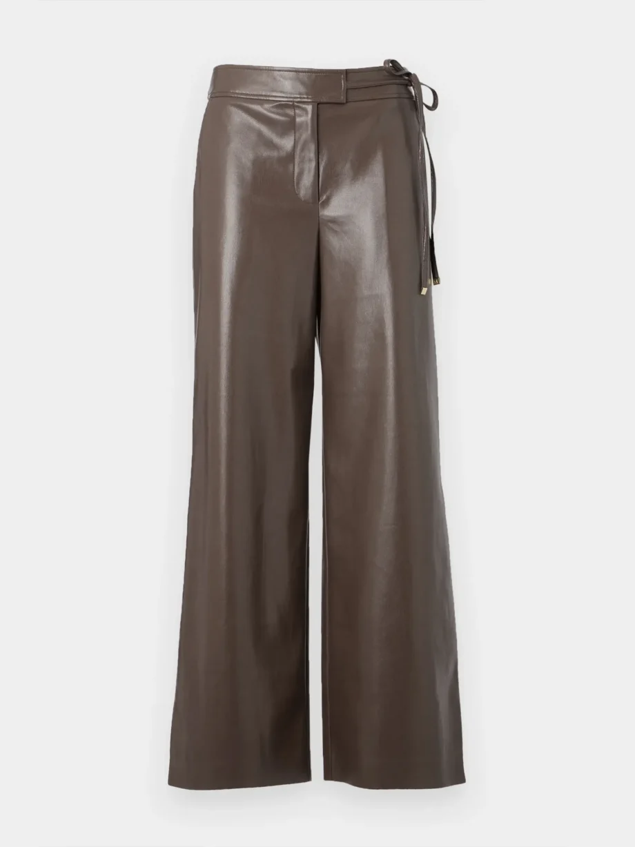 MARCIANO - Pantalone wide leg in ecopelle - immagine 6