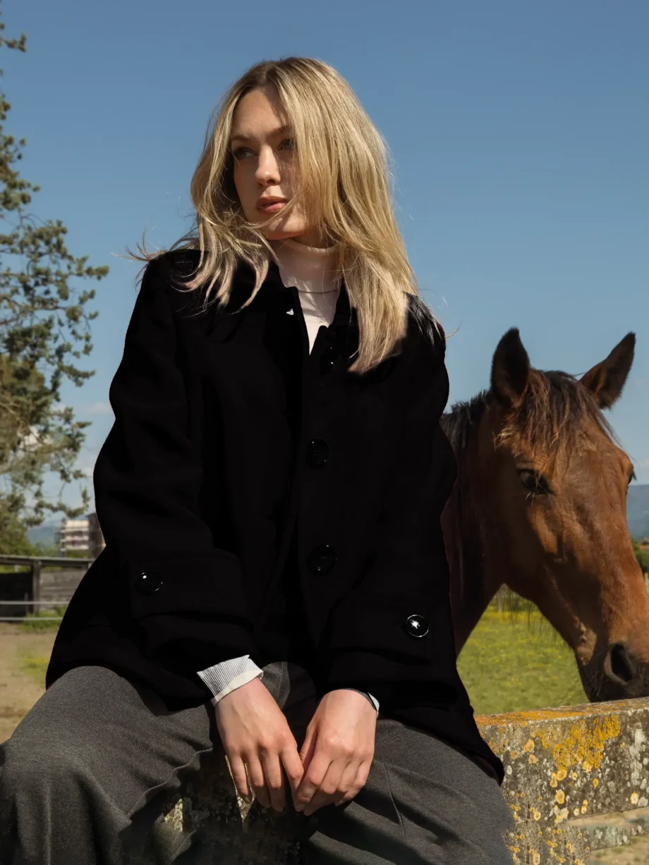 Mirella Matteini - Cappotto corto nero