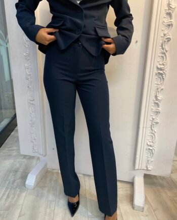 Mirella Matteini - Pantalone semipalazzo blue black