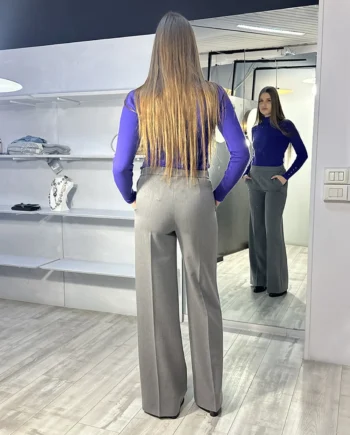 Mirella Matteini - Pantalone a palazzo grigio
