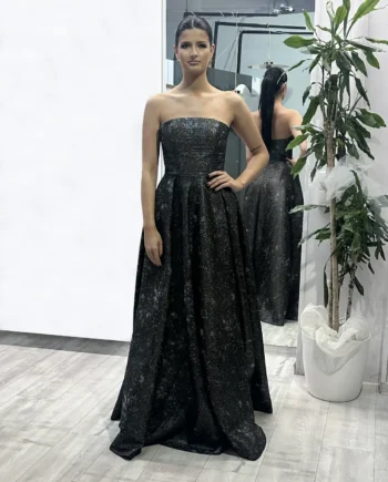 NOELL MAGGINI - Abito in jacquard con gonna a ruota