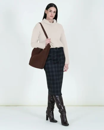 Mirella Matteini - Maglione panna con collo alto