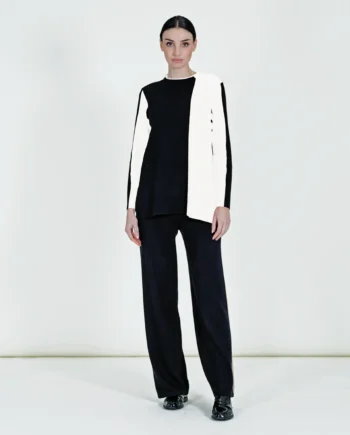 Mirella Matteini - Maglione bianco e nero