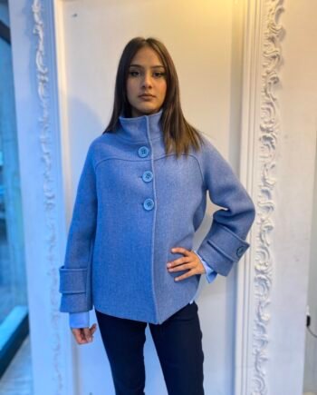 Mirella Matteini - Cappotto azzurro corto