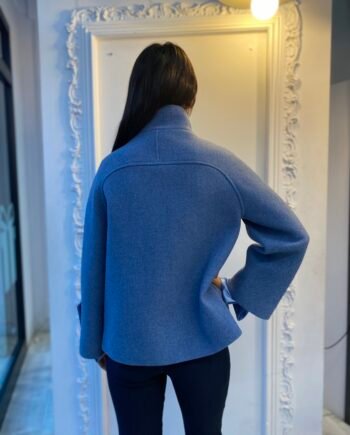 Mirella Matteini - Cappotto azzurro corto