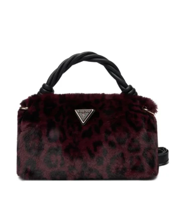 GUESS - Mini borsa a mano Shaida pelliccia sintetica