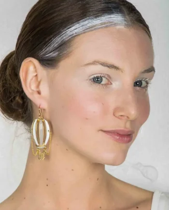 DANIELA DALLAVALLE - Orecchino pendente con mongolfiera