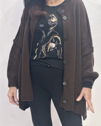 Sophia - Cardigan marrone