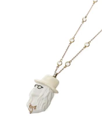 DANIELA DALLAVALLE - Collana rosario con punti luce e ciondolo “Daniela”