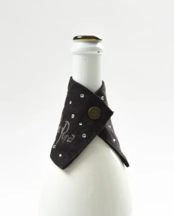 DANIELA DALLAVALLE - SALVAGOCCIA CON RICAMO TEMPESTATO DI CRISTALLI