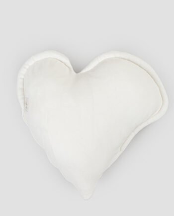 DANIELA DALLAVALLE - Cuscino bianco piccolo a forma di cuore