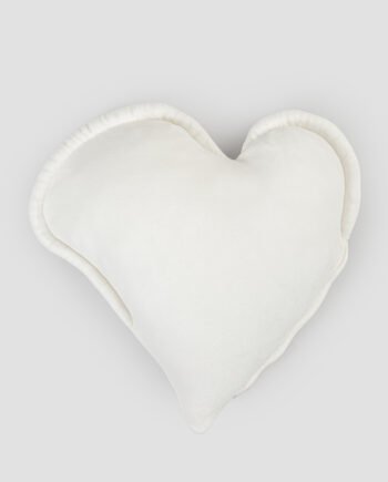 DANIELA DALLAVALLE - Cuscino bianco piccolo a forma di cuore