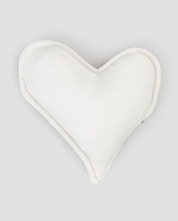 DANIELA DALLAVALLE - Cuscino bianco medio a forma di cuore