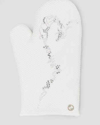 DANIELA DALLAVALLE - Guanto da cucina bianco decorato