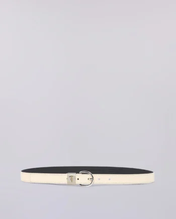 Trussardi - Cintura in pelle con levriero e passante