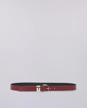 Trussardi - Cintura in pelle con levriero e passante