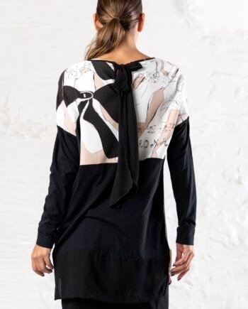 DANIELA DALLAVALLE - Abito corto stampa “fiocchi”