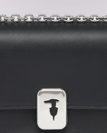 Trussardi - Borsa a tracolla Cameo small in pelle con catena