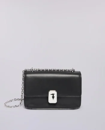 Trussardi - Borsa a tracolla Cameo small in pelle con catena
