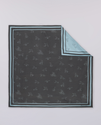 Trussardi - FOULARD IN SETA STAMPA GENTLE SOCIETY