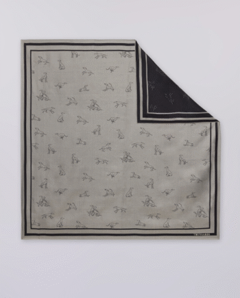Trussardi - FOULARD IN SETA STAMPA GENTLE SOCIETY